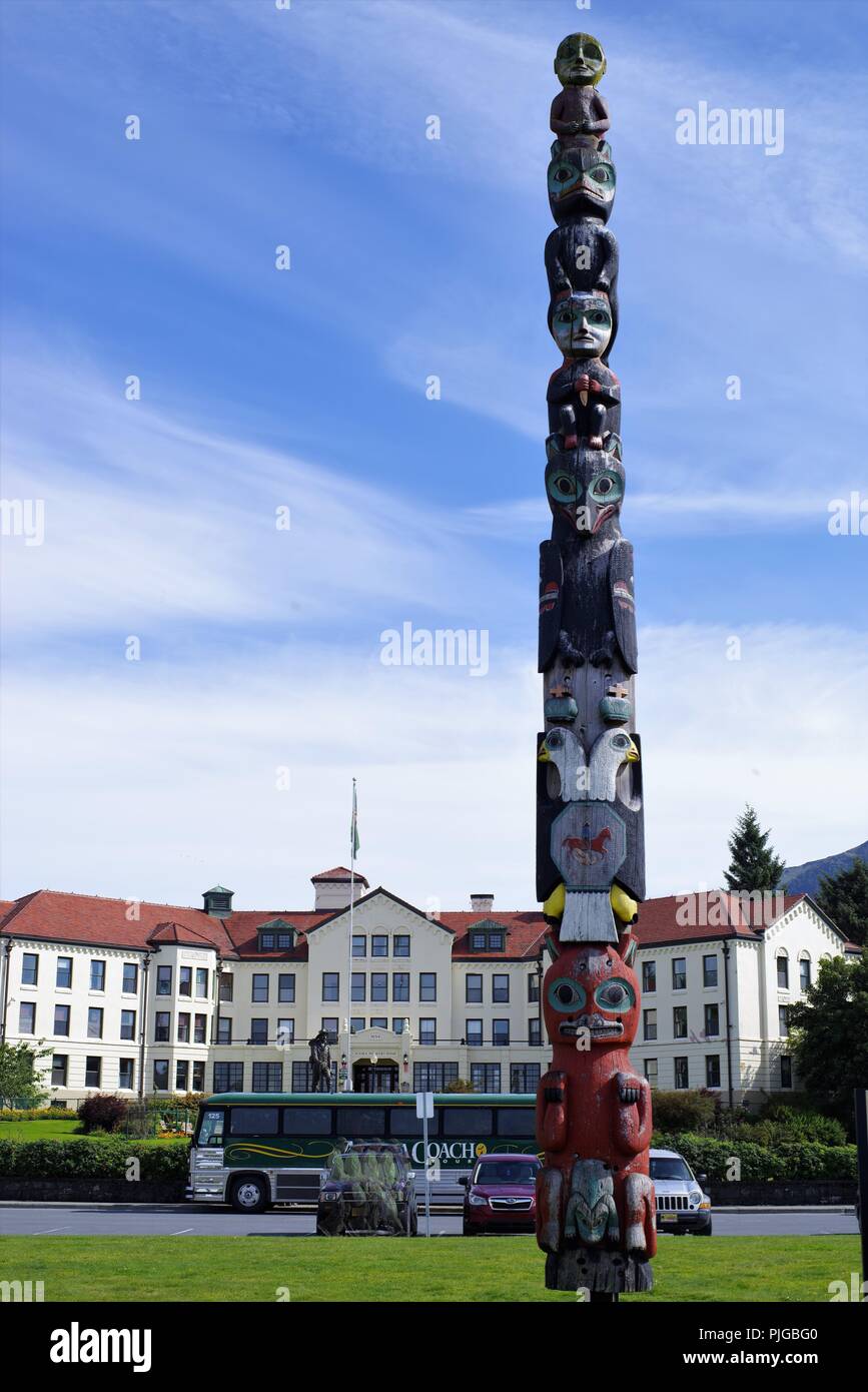 Sitka Totem Pole High Resolution Stock Photography and Images - Alamy