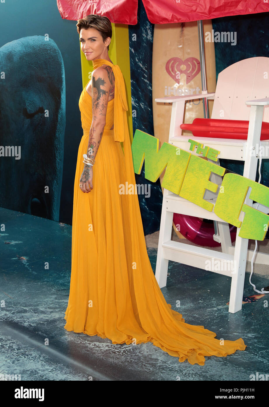Meg Ruby Rosen Celebrities attend U.S. Premiere of THE MEG at TCL Chinese Theater ...