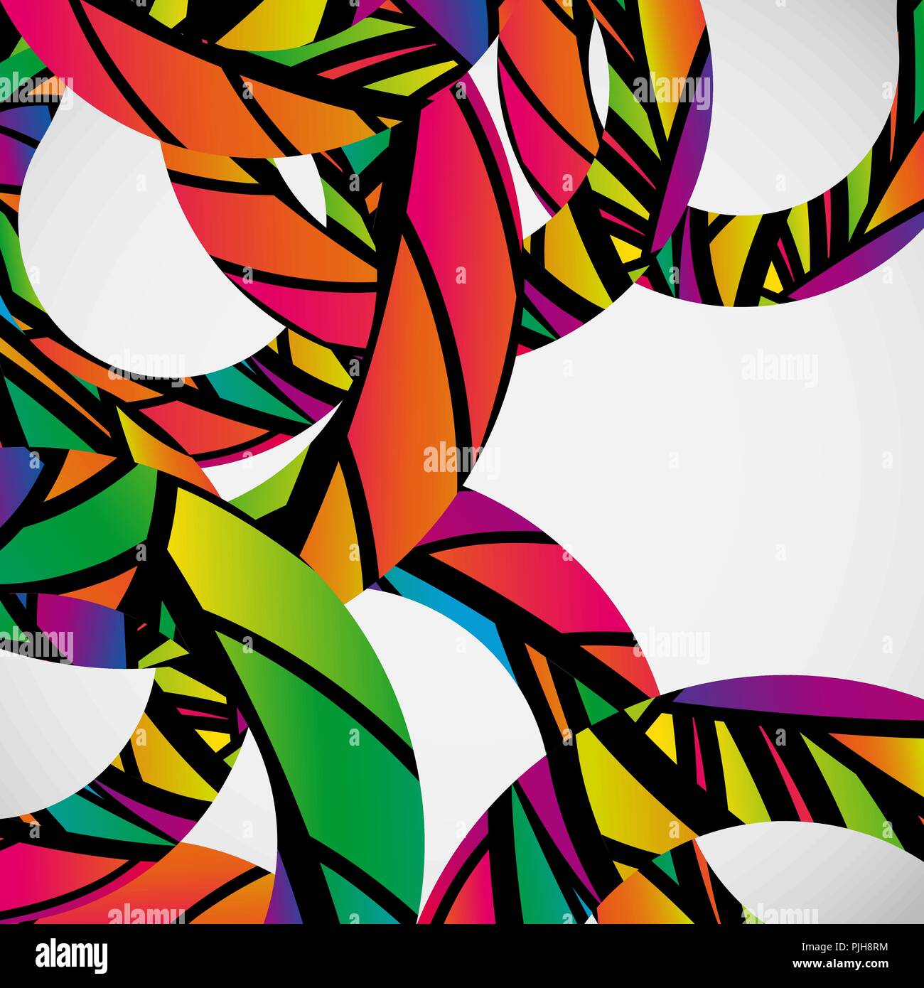 Abstract background with colorful mosaic lines. Creative dynamic elements. Stock Vector