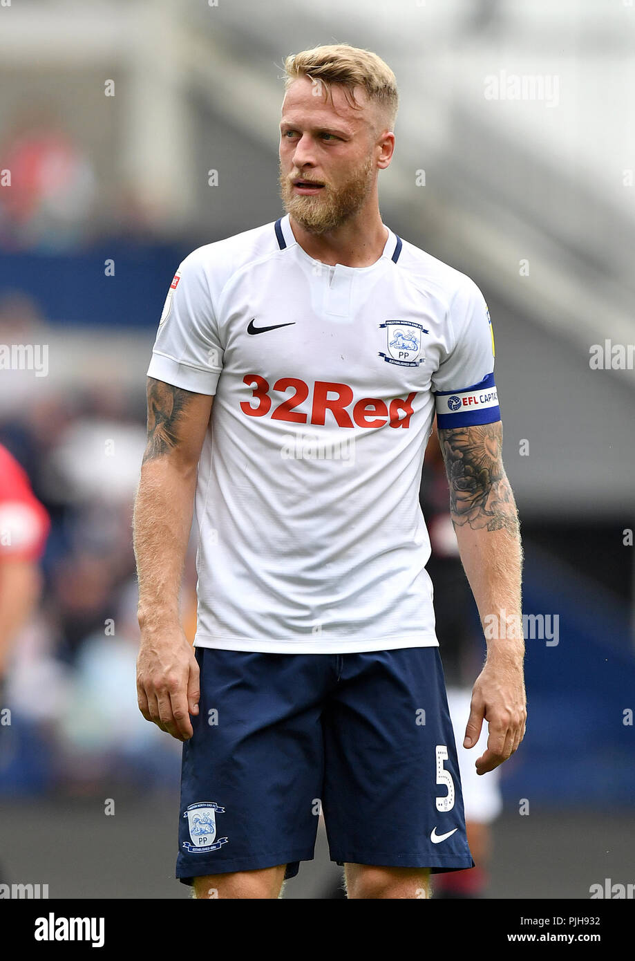 Preston North End's Tom Clarke Stock Photo - Alamy