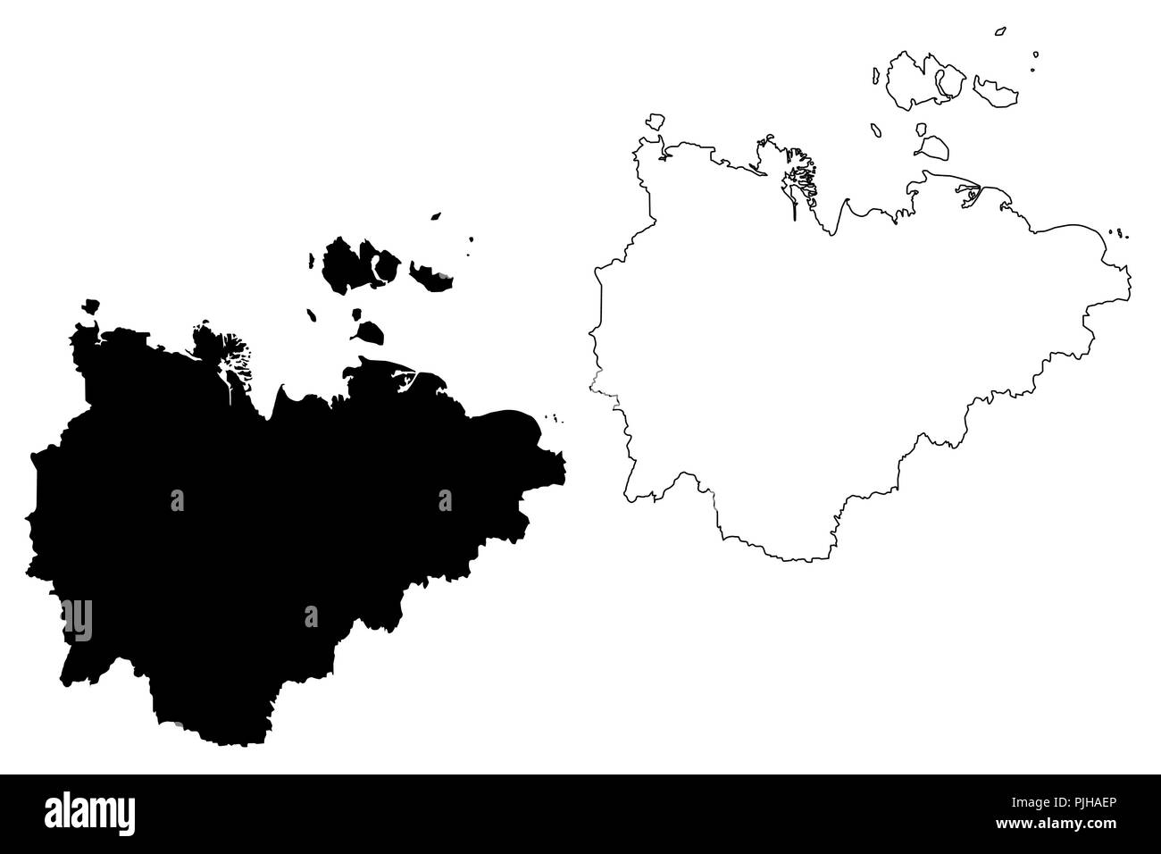 Sakha (Russia, Subjects of the Russian Federation, Republics of Russia) map vector illustration, scribble sketch Sakha (Yakutia) Republic map Stock Vector