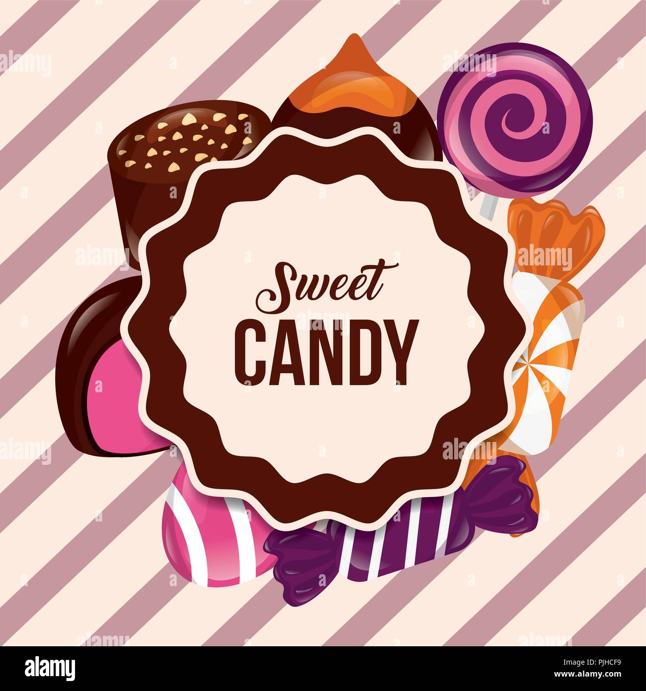 Premium Vector  Abstract sweet candy background