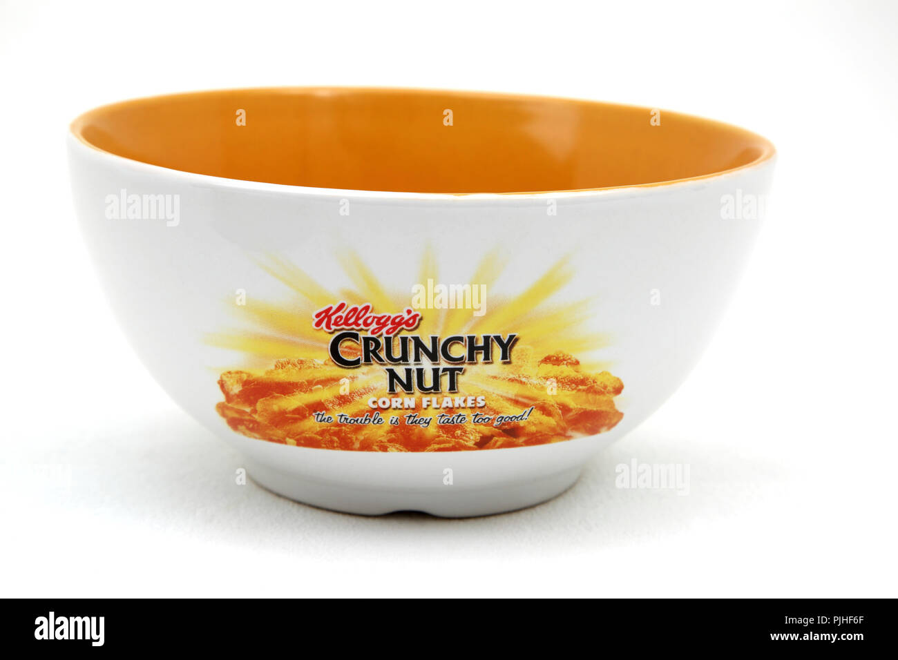 Kellogg's Crunchy Nut Cornflakes Promotional Bowl Stock Photo