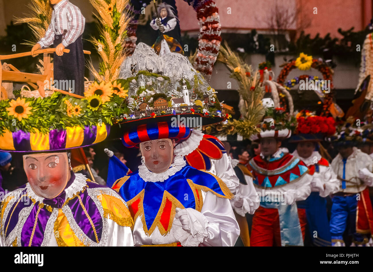 Austria Telfs - Carnival mask Stock Photo