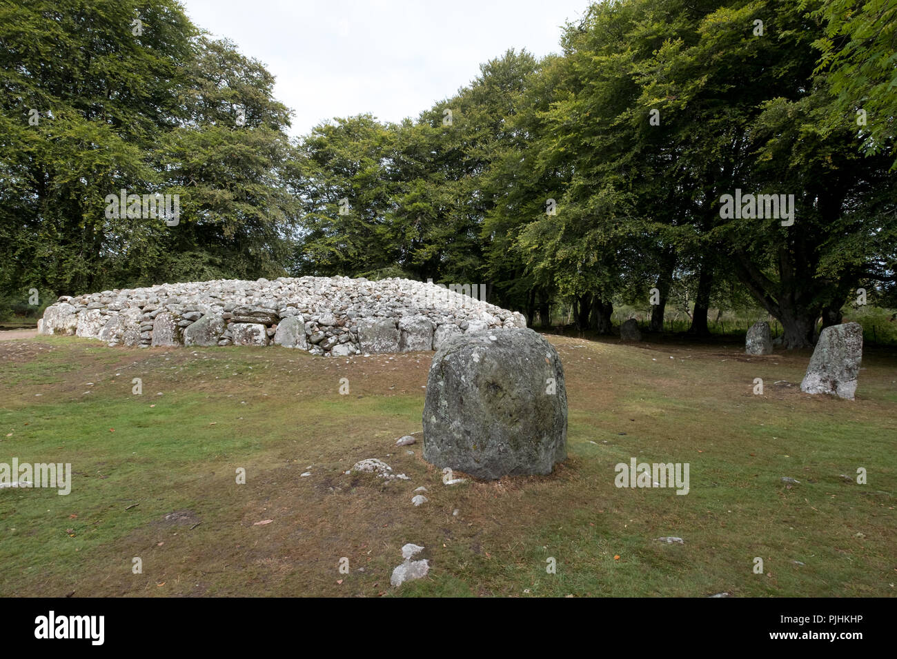 Inverness, Scotland, August 2018. Cava Cairns, well preserved bronze