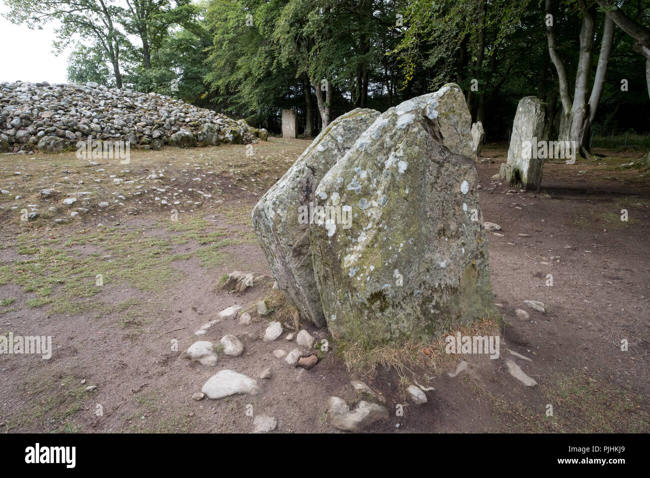 Inverness, Scotland, August 2018. Cava Cairns, well preserved bronze
