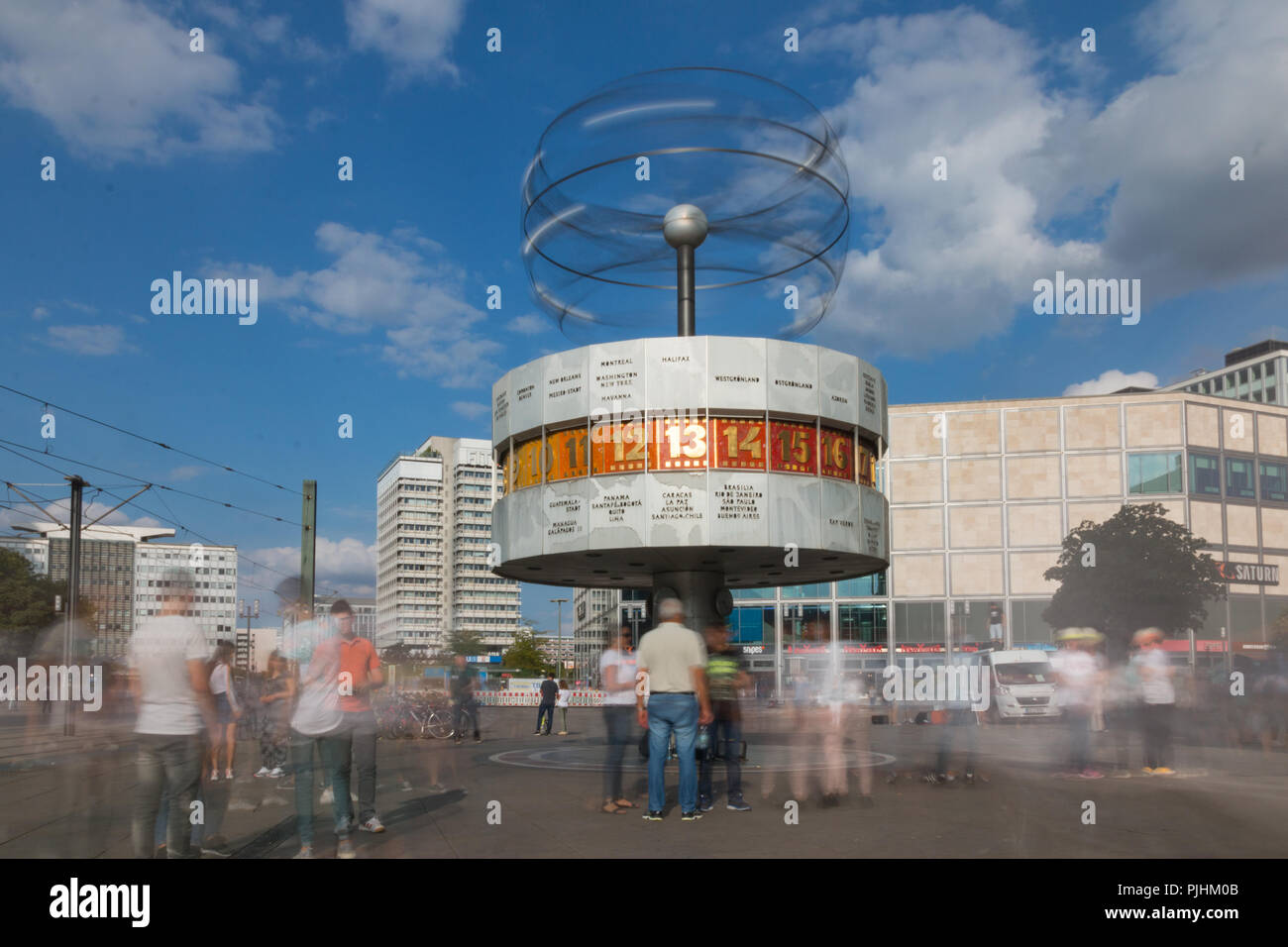 Berlin, Germany 5 September 2018 View of the world time clock on