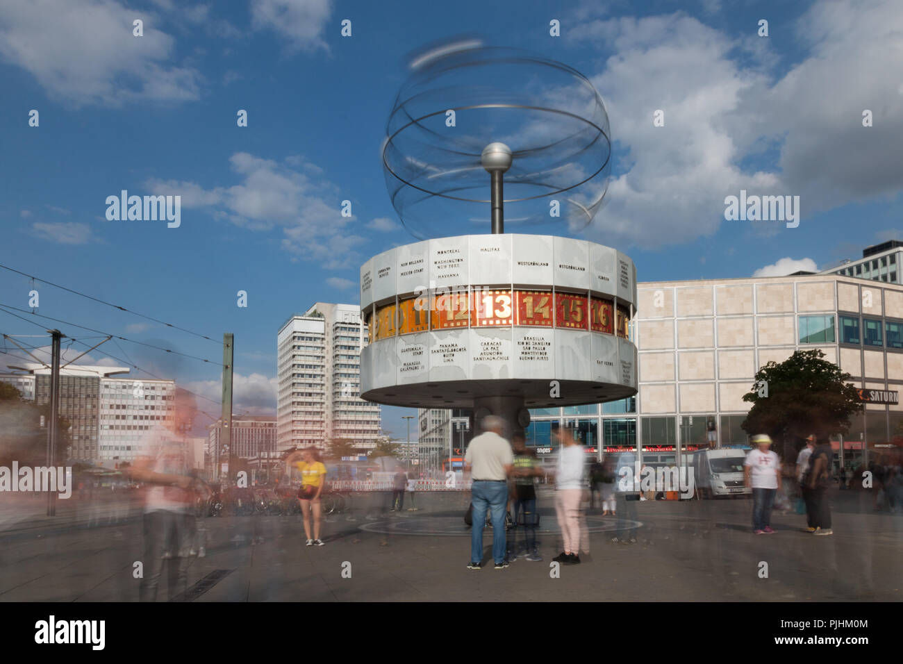 Berlin, Germany 5 September 2018 View of the world time clock on