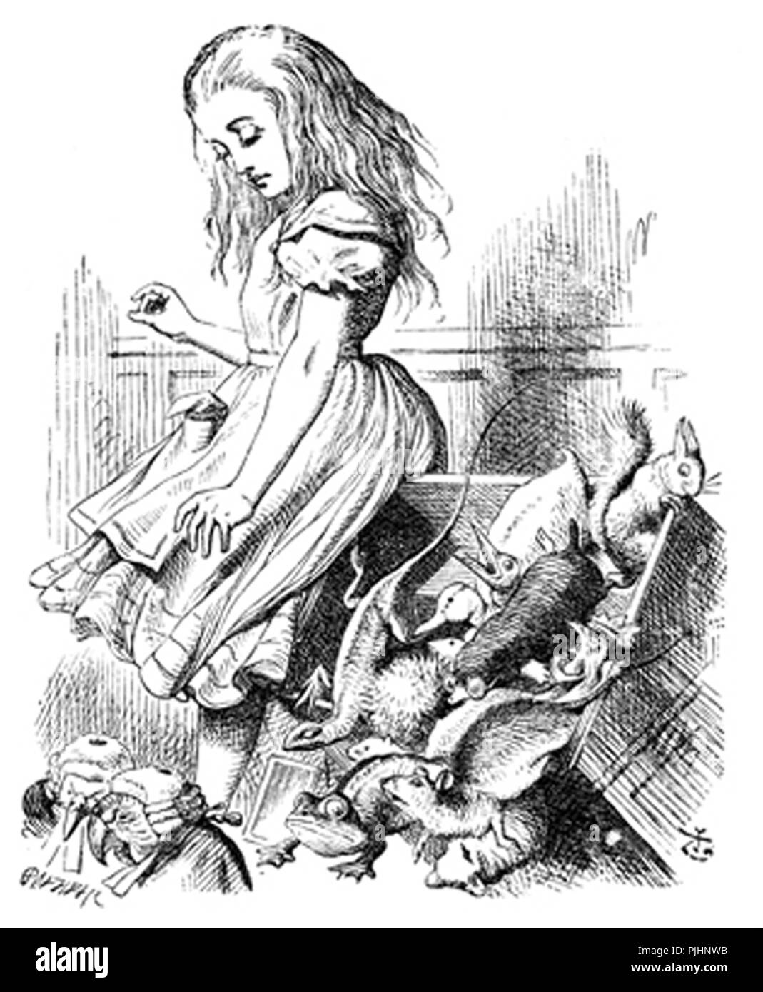 john tenniel illustration Stock Photo