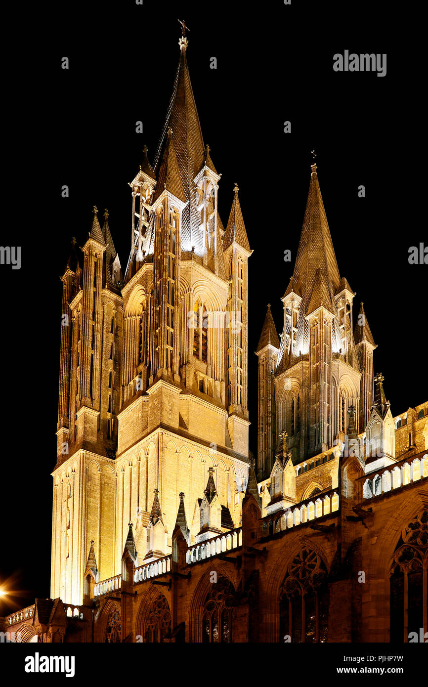 Normandy. Manche. Coutances. Period of Christmas. The cathedral, of