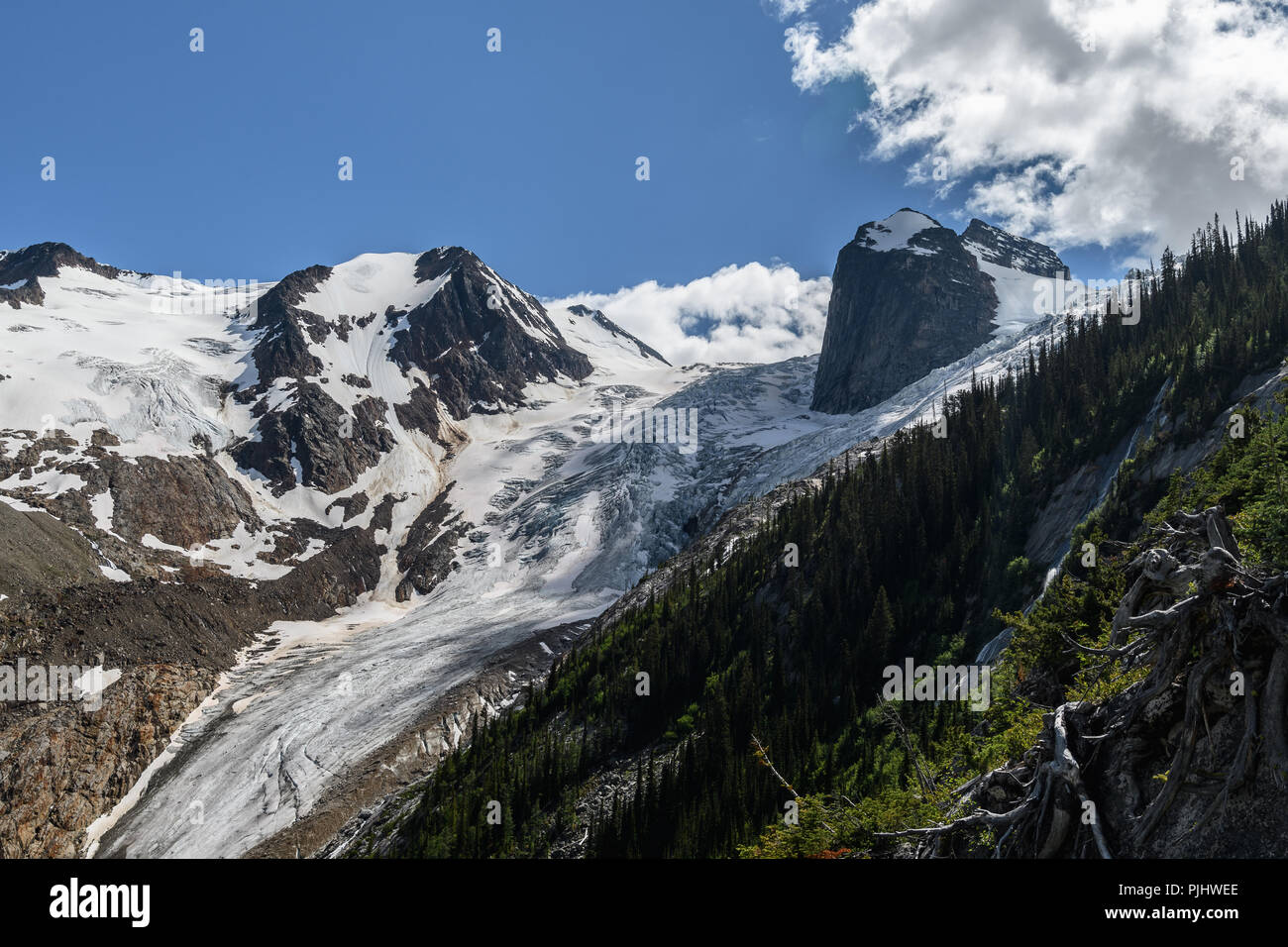 Dramatic Glacier in Canada Stock Photo