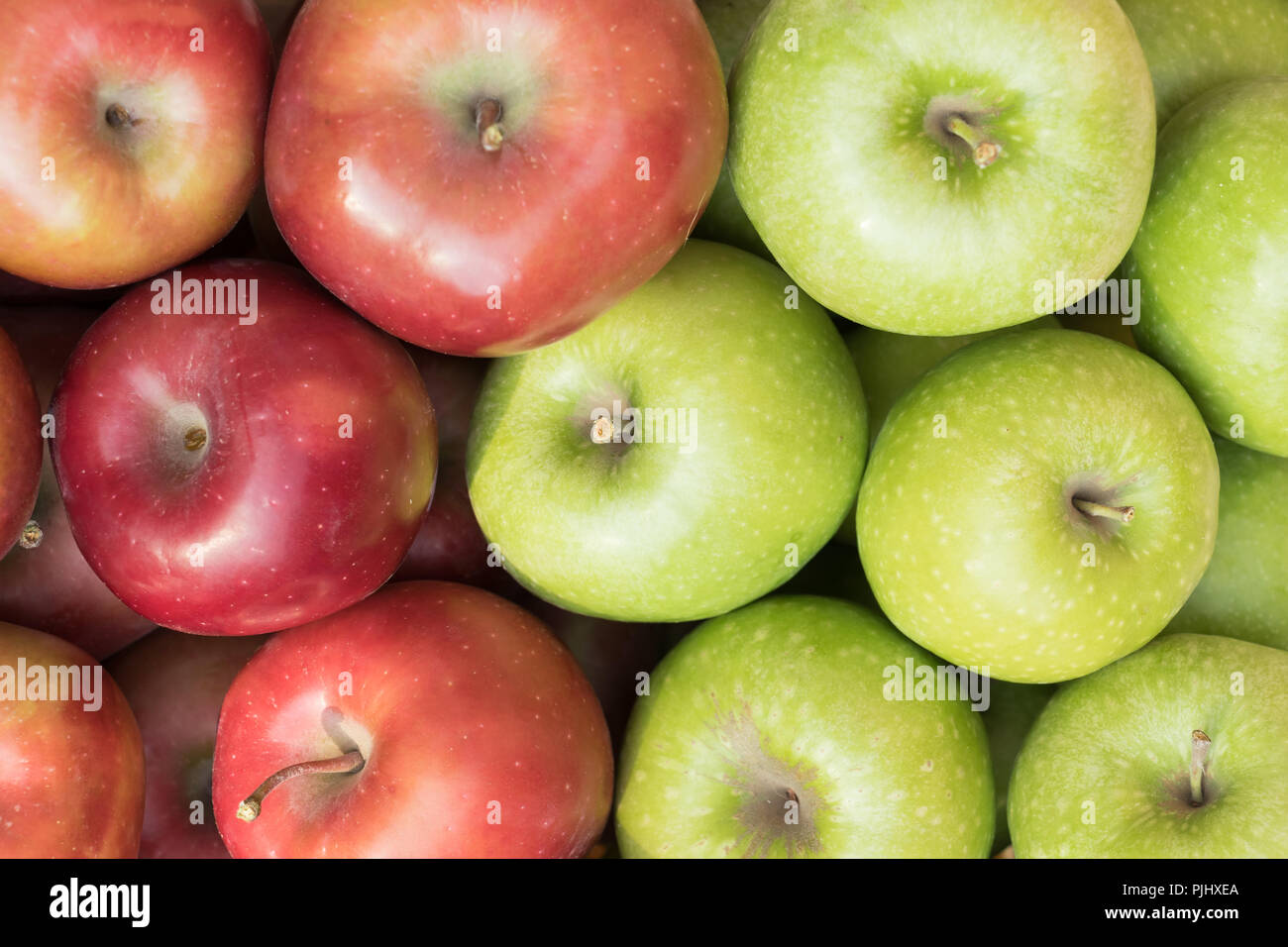 Gala and Granny Smith apples, Serbia Stock Photo Alamy