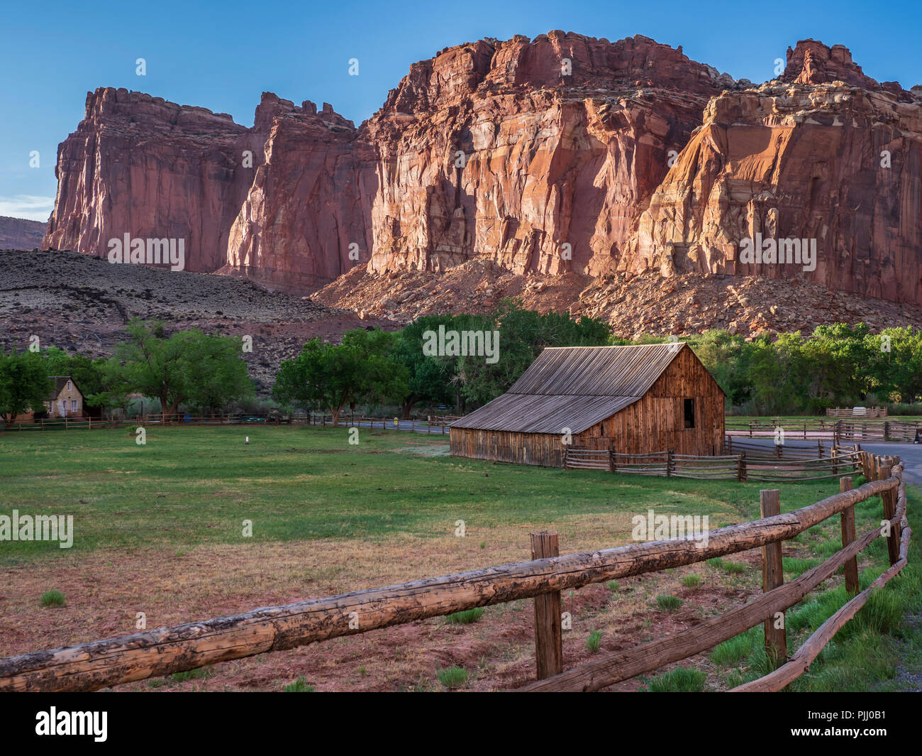 Barn at Gifford House, Capitol Reef National Park, Utah Stock Photo Alamy