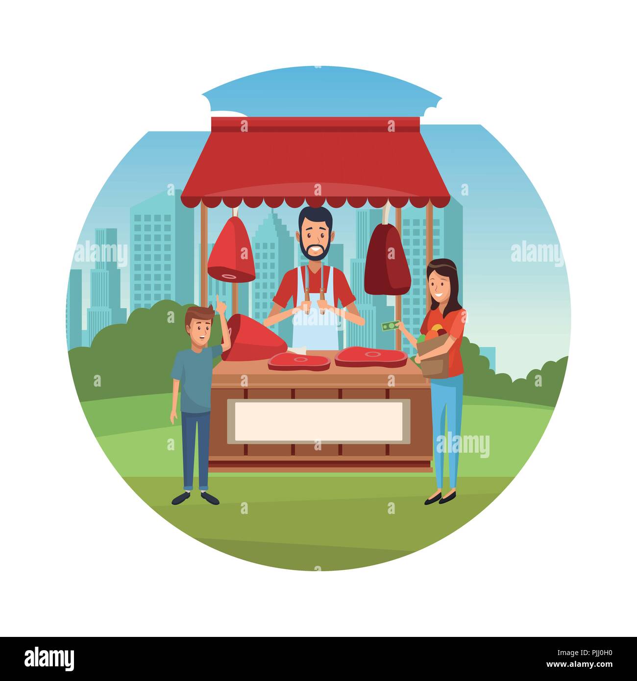 People at city park Stock Vector Image & Art - Alamy