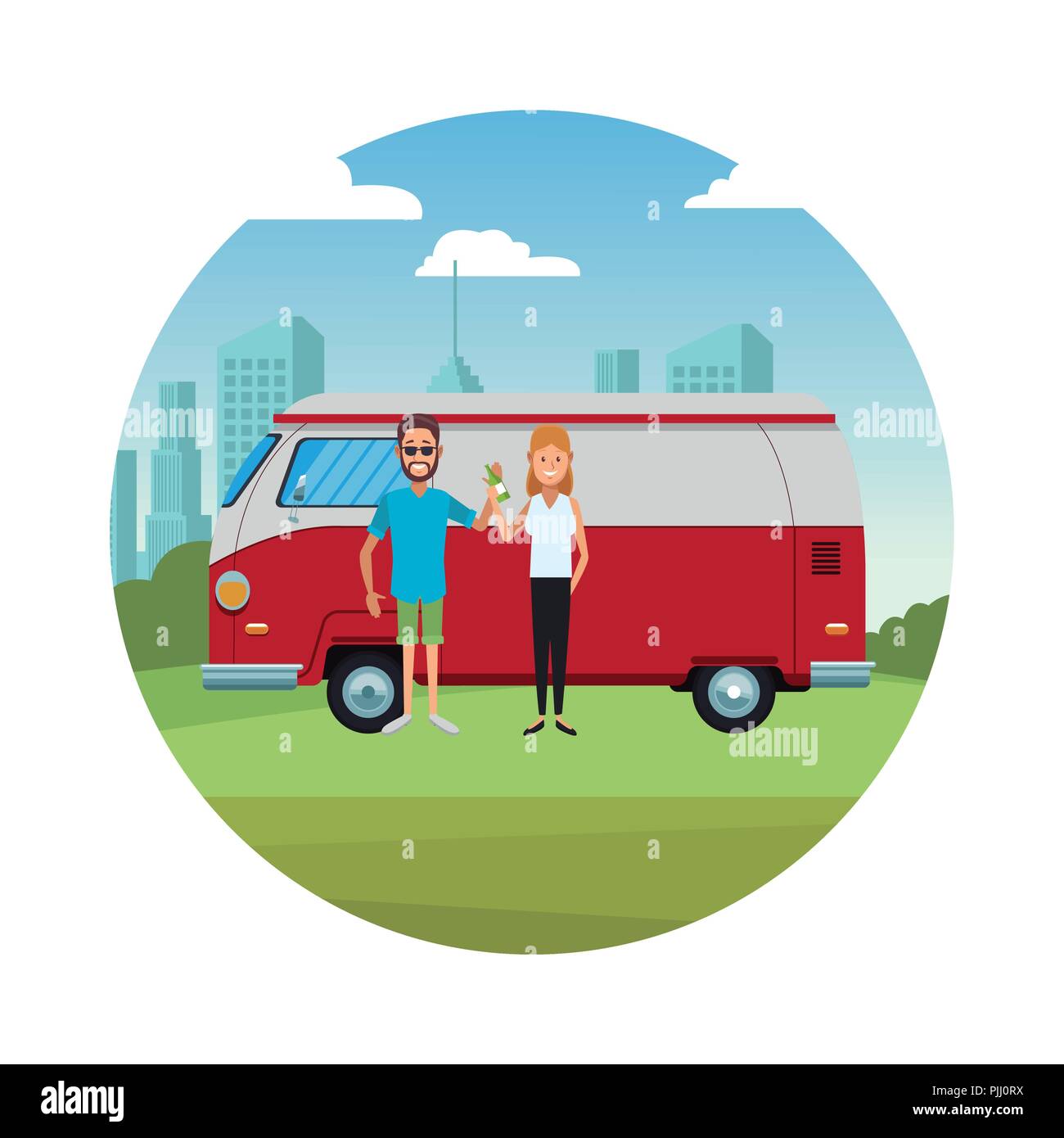 Rear Car Park Stock Vector Images Alamy