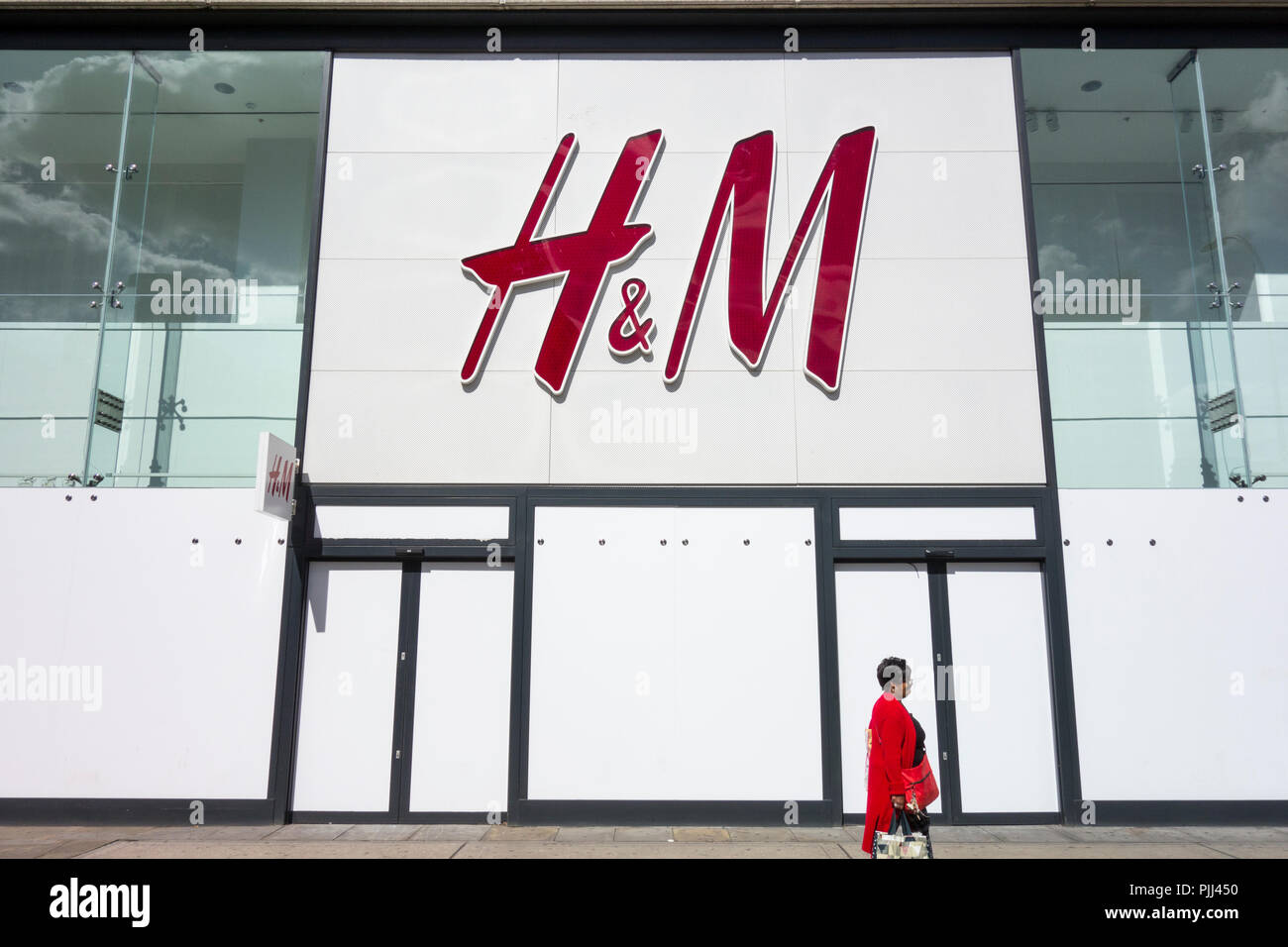 H&M Store front in London, UK Stock Photo