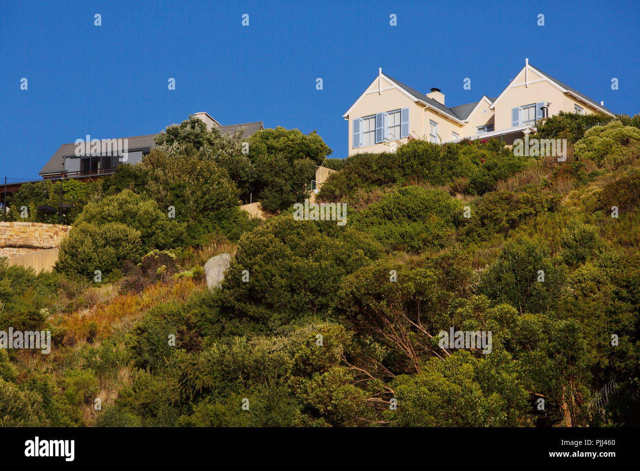 South Africa. Western Cape. Cape Peninsula. Hout Bay villas Stock Photo