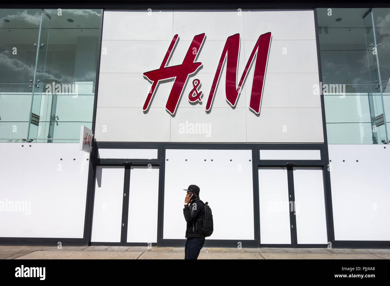 H&M Store front in London, UK Stock Photo