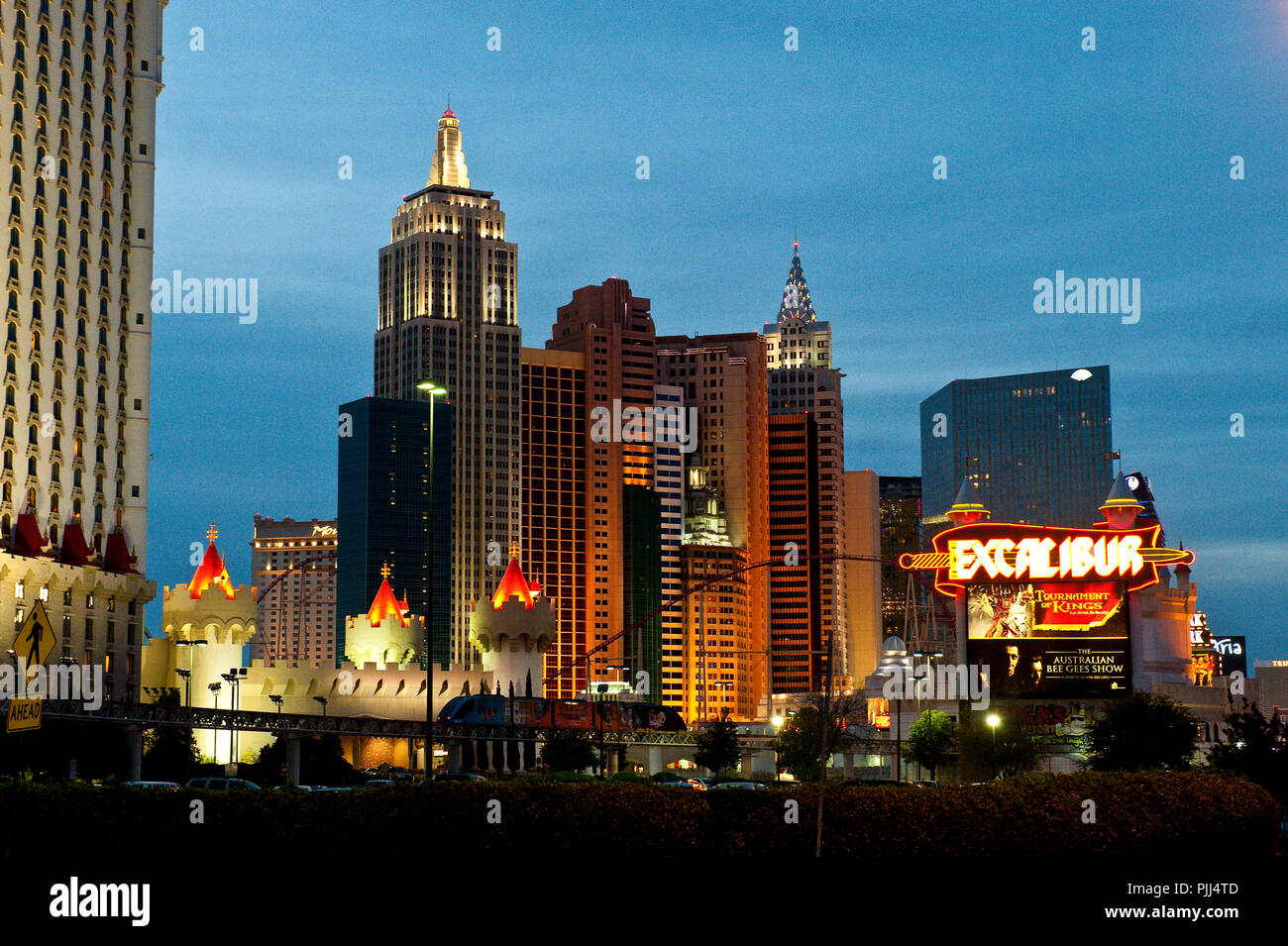 USA, Nevada State, Las Vegas city, Disneyland Hotel Stock Photo Alamy