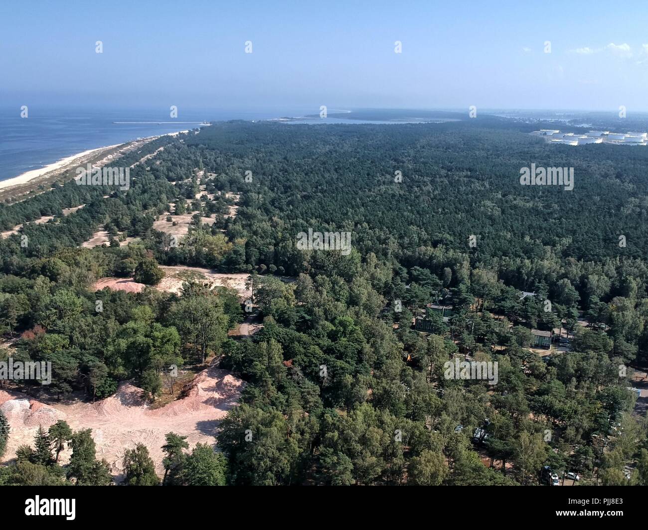 Gdansk Stogi Beach From Above Stock Photo Alamy