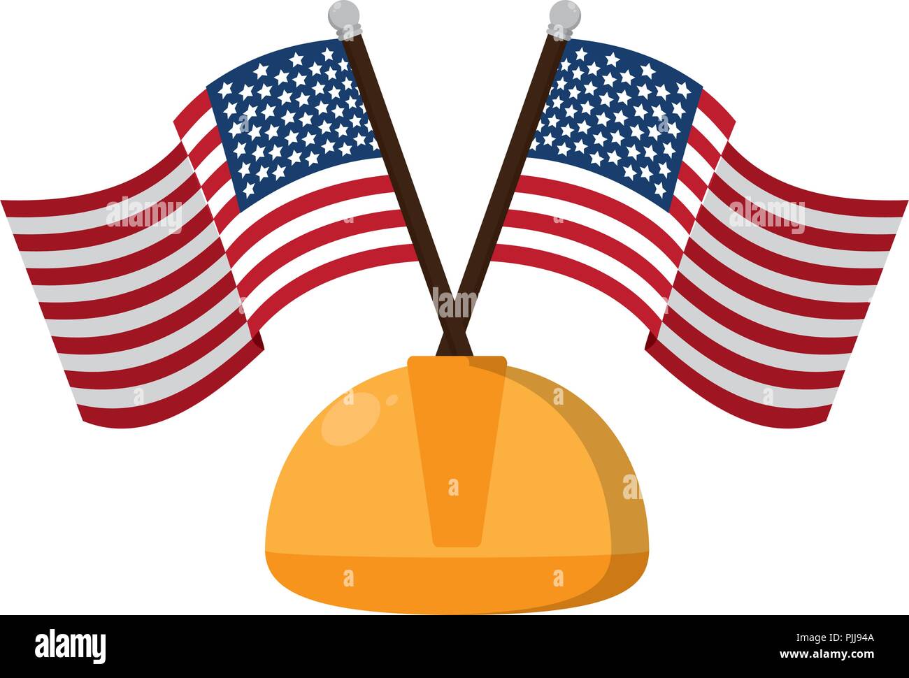 usa flags nation with helmet protection Stock Vector Image & Art - Alamy