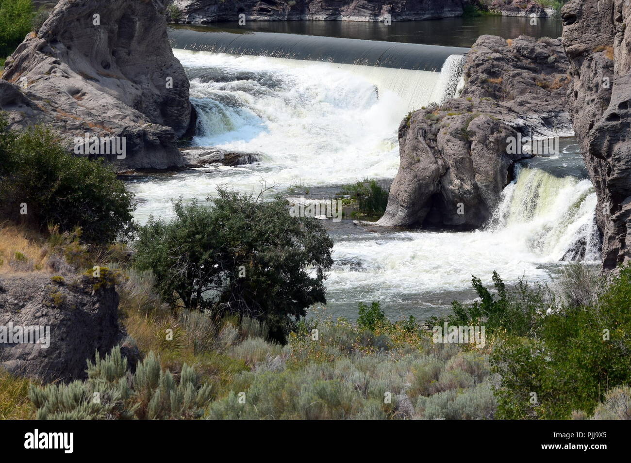 Shoshone Falls, Idaho summer Stock Photo