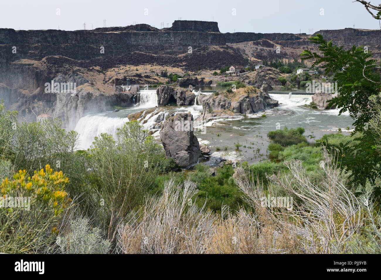 Shoshone Falls, Idaho summer Stock Photo