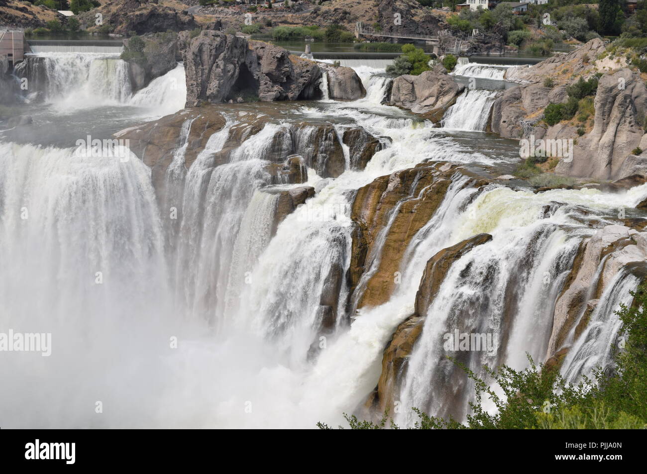 Shoshone Falls, Idaho summer Stock Photo