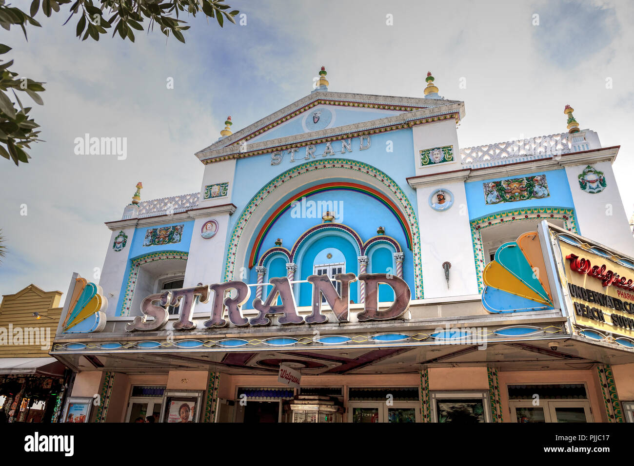 Key West, Florida, USA September 1, 2018 Strand Theater in Key West