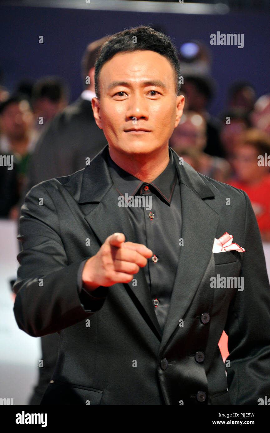 Venice, Italy. 7th September 2018. Hu Jun attending the 'Ying / Shadow' premiere at the 75th Venice International Film Festival at the Palazzo del Cinema on September 06, 2019 in Venice, Italy Credit: Geisler-Fotopress GmbH/Alamy Live News Stock Photo