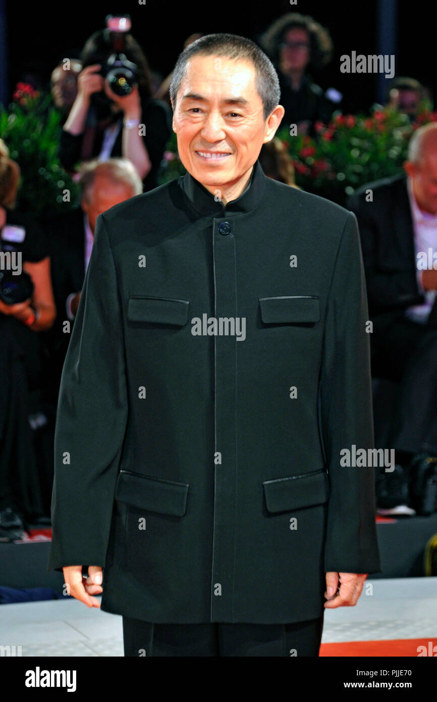 Venice, Italy. 7th September 2018. Zhang Yimou attending the 'Ying / Shadow' premiere at the 75th Venice International Film Festival at the Palazzo del Cinema on September 06, 2019 in Venice, Italy Credit: Geisler-Fotopress GmbH/Alamy Live News Stock Photo