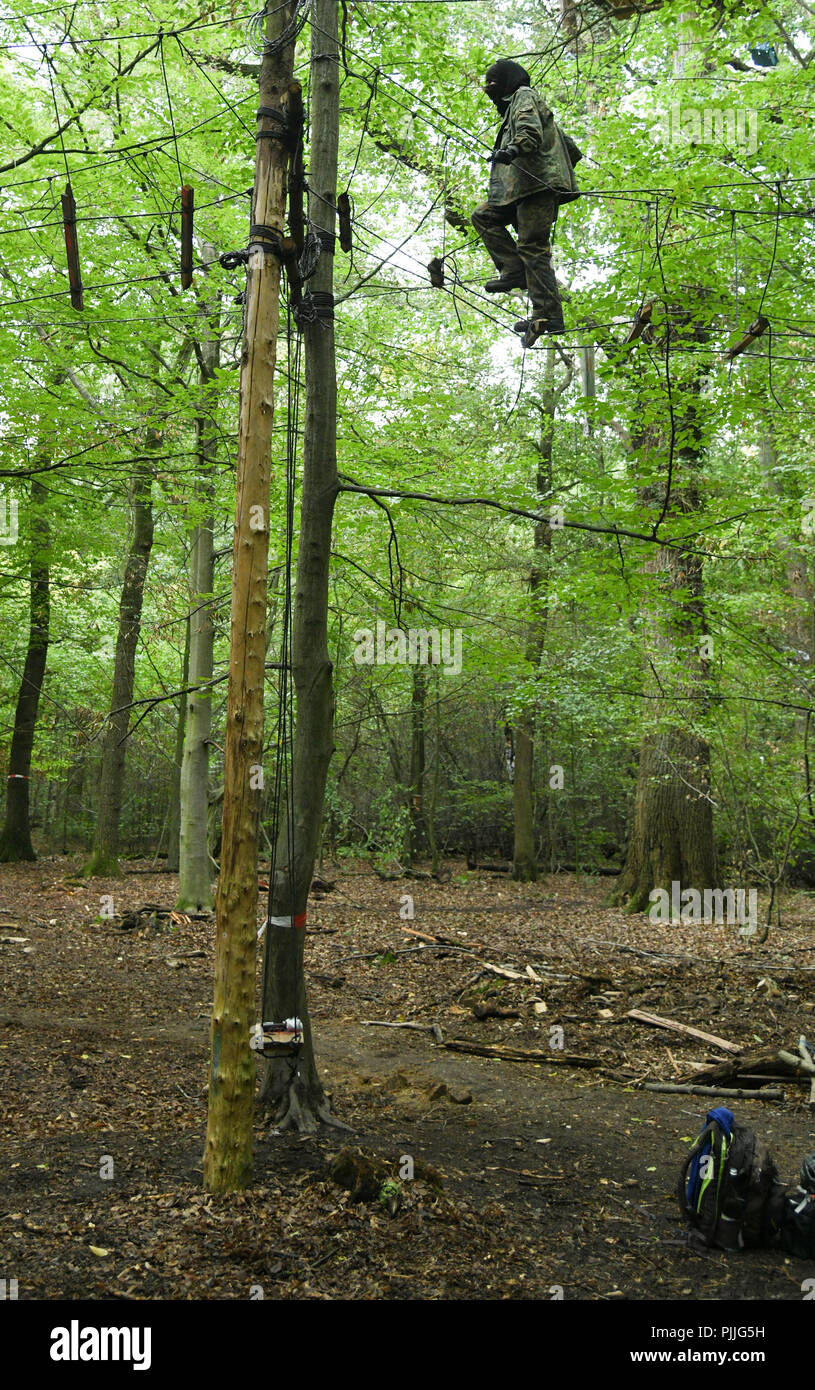 Kerpen, Germany. 07th Sep, 2018. In the tree house village "Oaktown" in