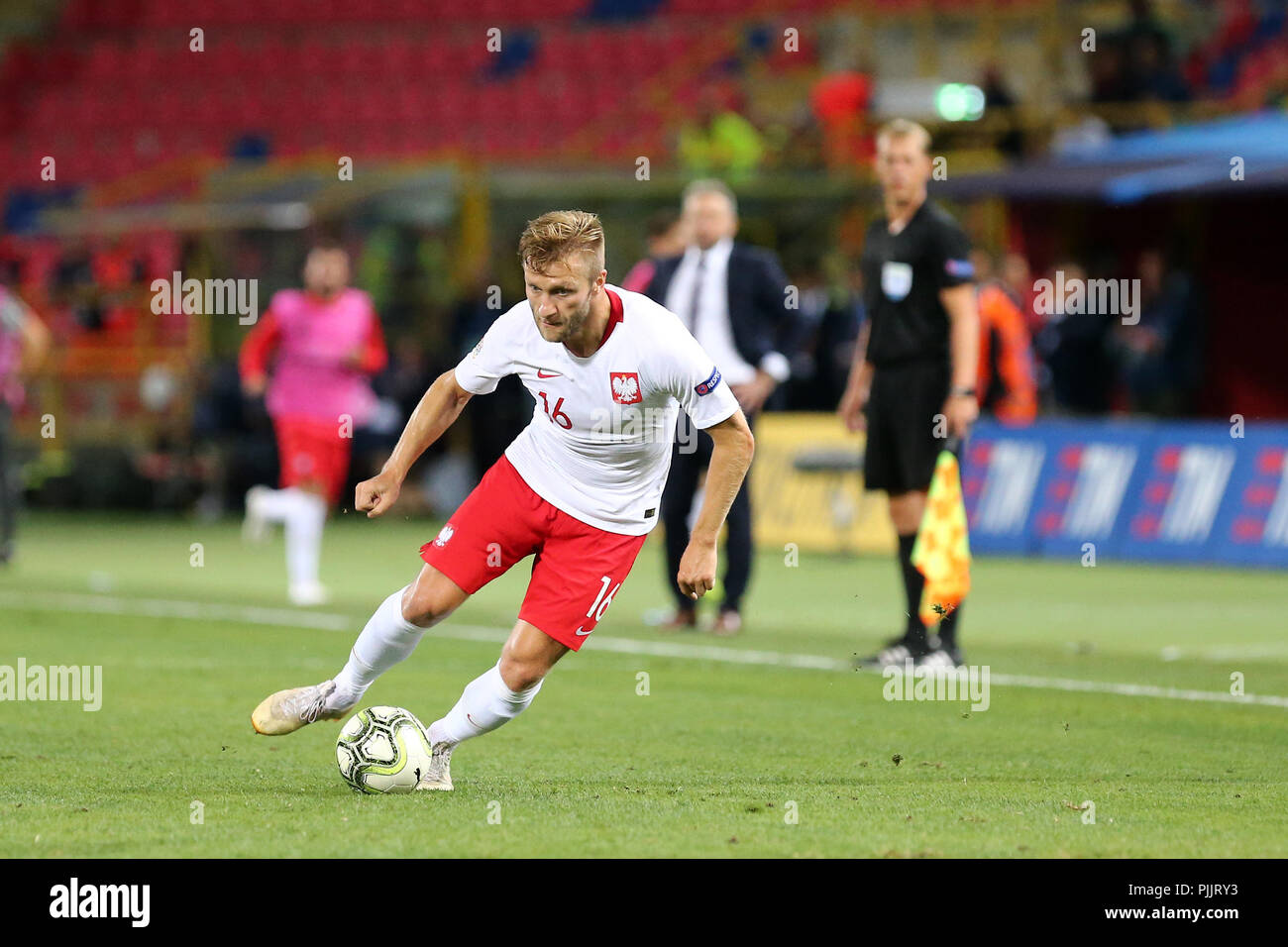 Bologna, Italy. 7th September 2018. Jakub Blaszczykowski of Poland  in action during the  Nations League match between Italy and Poland.     Credit: Marco Canoniero/Alamy Live News Stock Photo