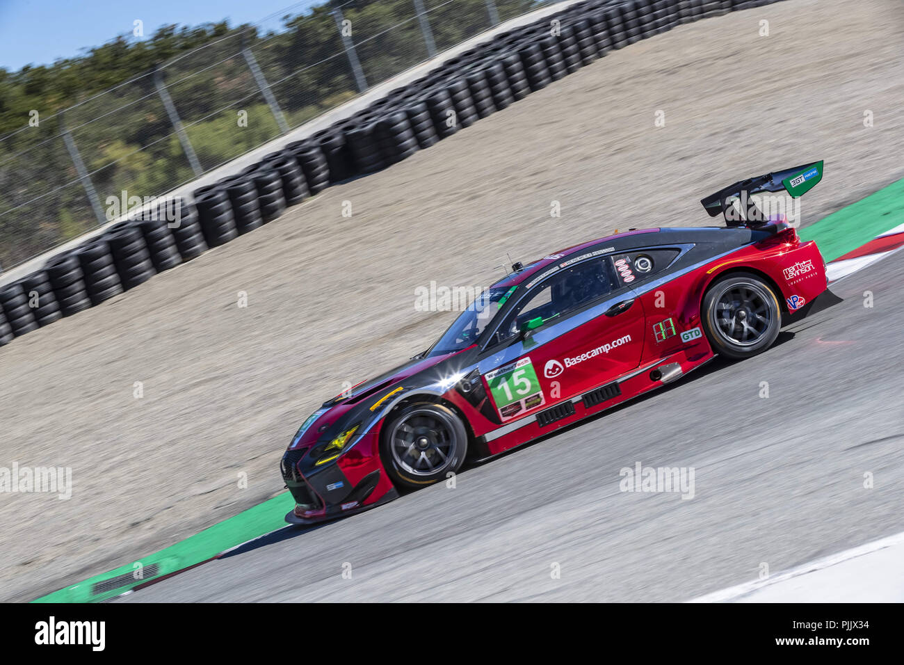 Salinas, California, USA. 7th Sep, 2018. The 3GT Racing Lexus RCF GT3