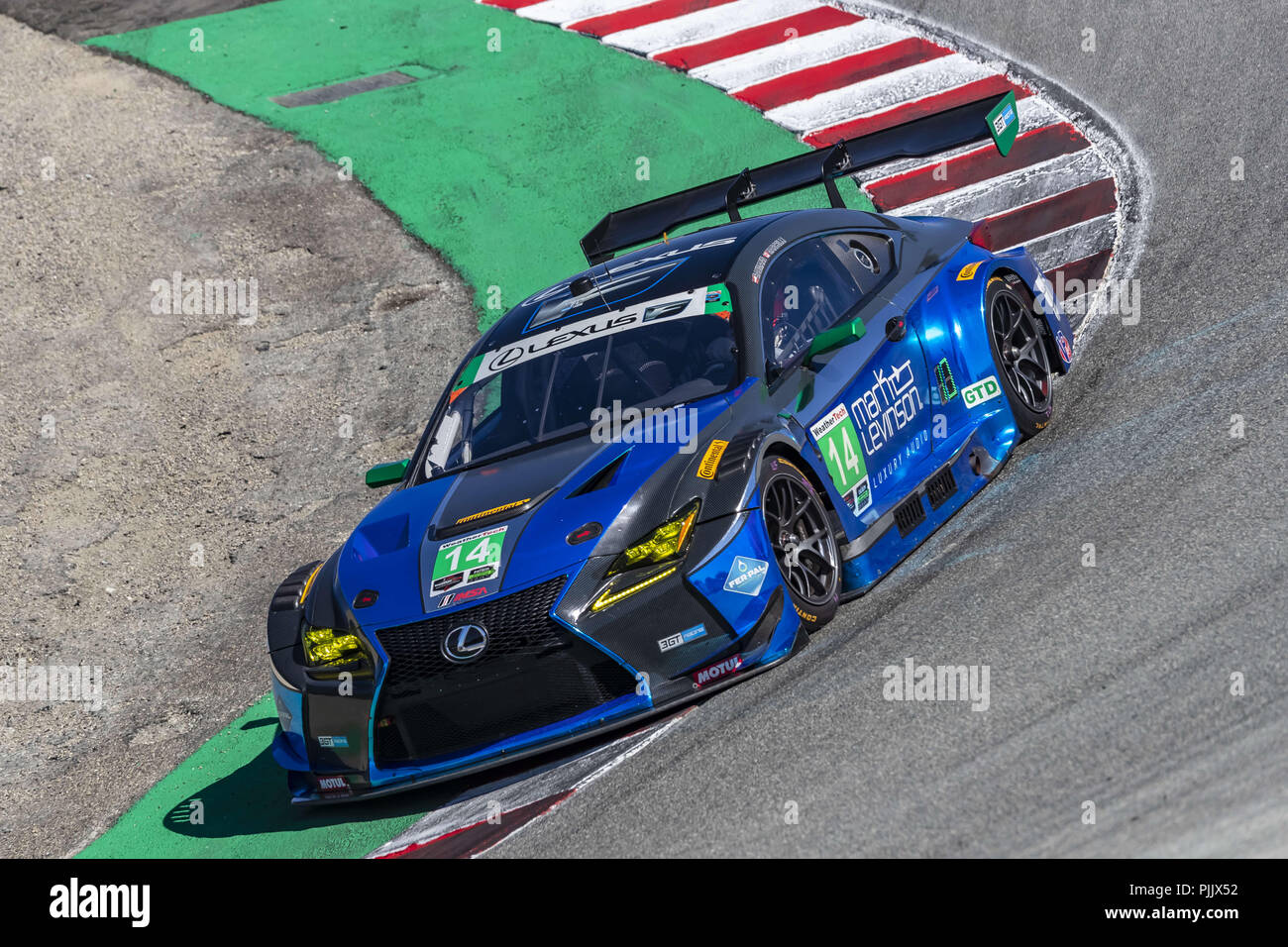 Salinas, California, USA. 7th Sep, 2018. The 3GT Racing Lexus RCF GT3