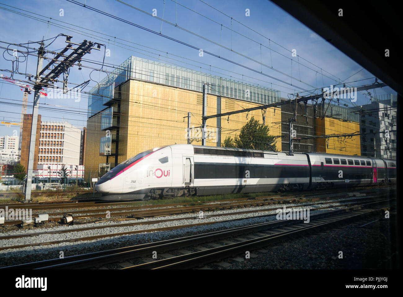 Travelling by train, PartDieu Railway station, Lyon, France Stock Photo Alamy
