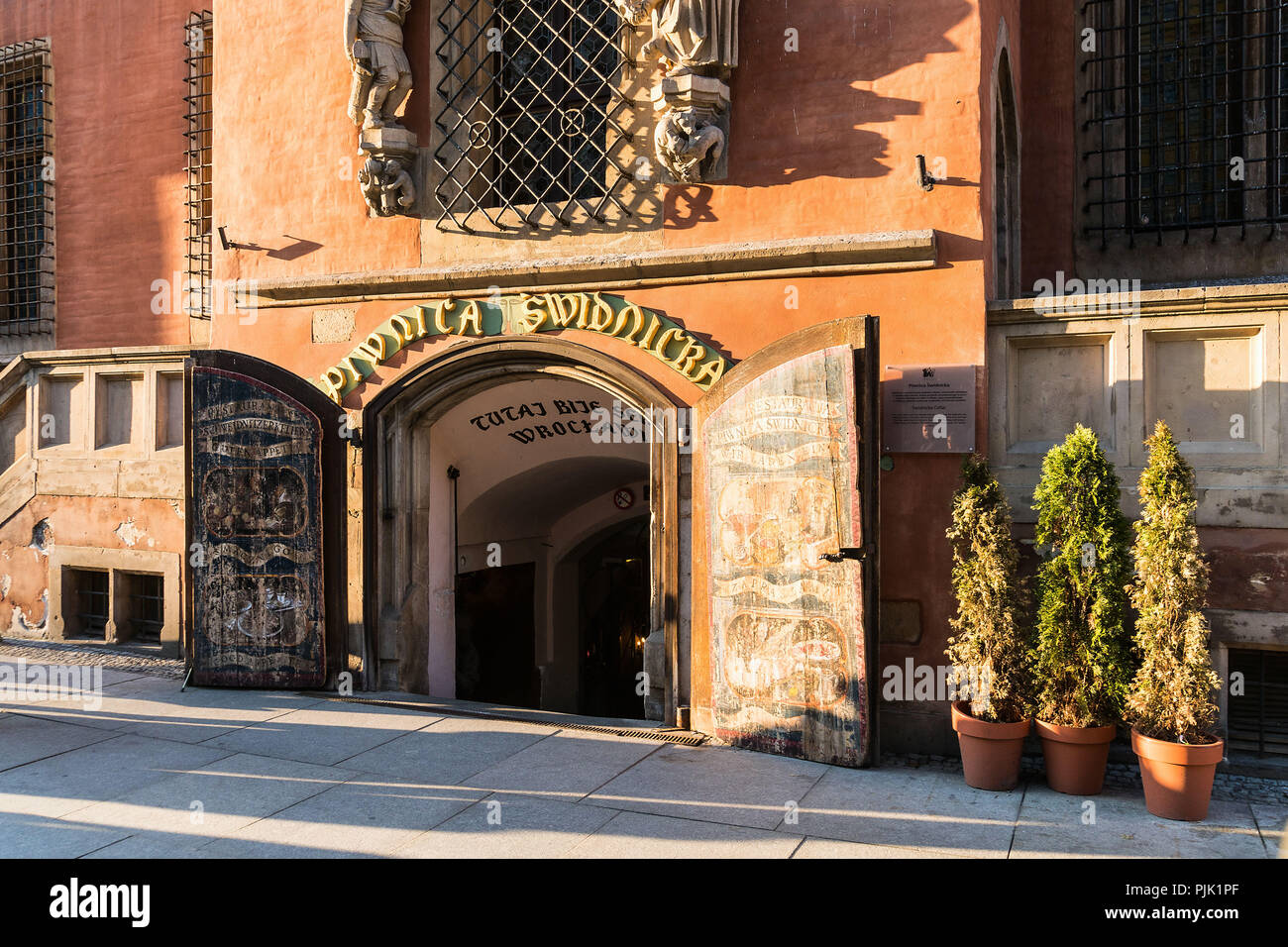 Poland, Wroclaw, old town Hall, Schweidnitz cellar, the oldest