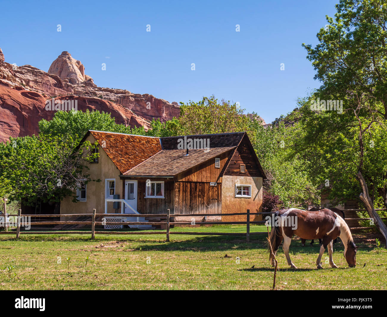 Barn at Gifford House, Capitol Reef National Park, Utah Stock Photo Alamy