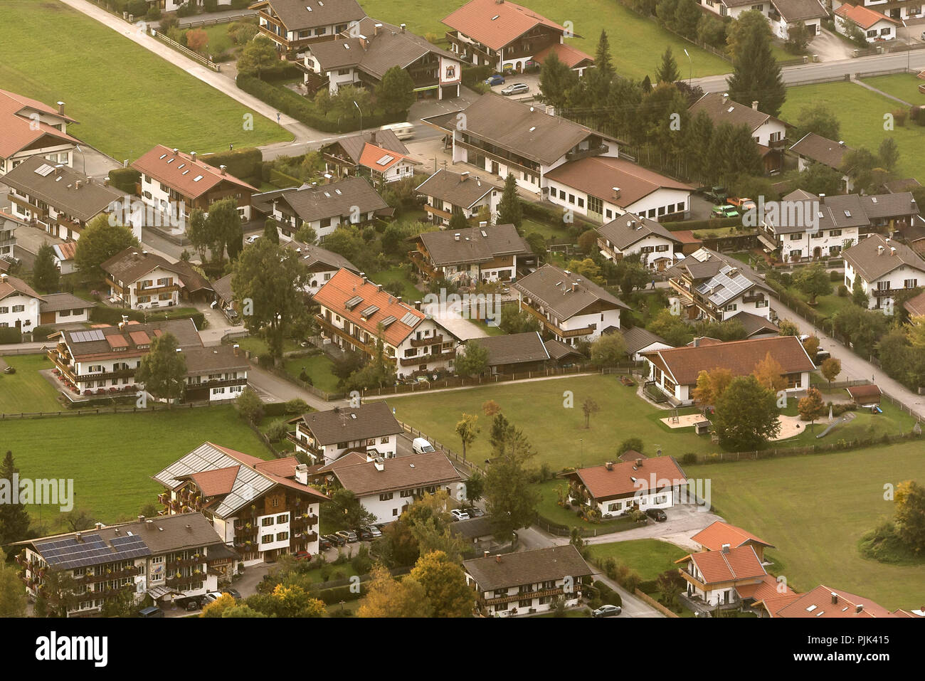 Overview of Krün Stock Photo - Alamy