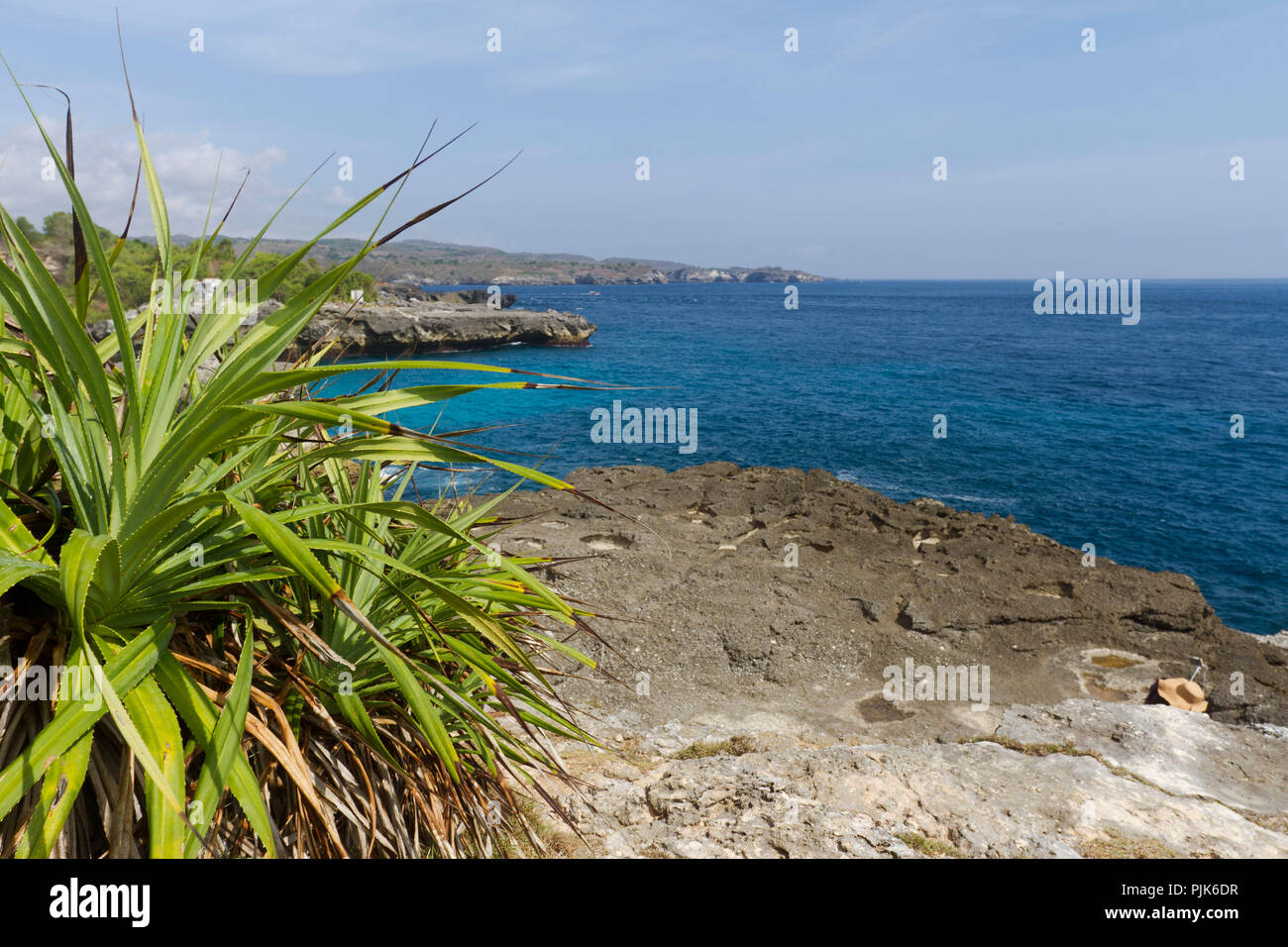 Coast of Nusa Ceningan, Nusa Lembongan, Bali, Indonesia Stock Photo
