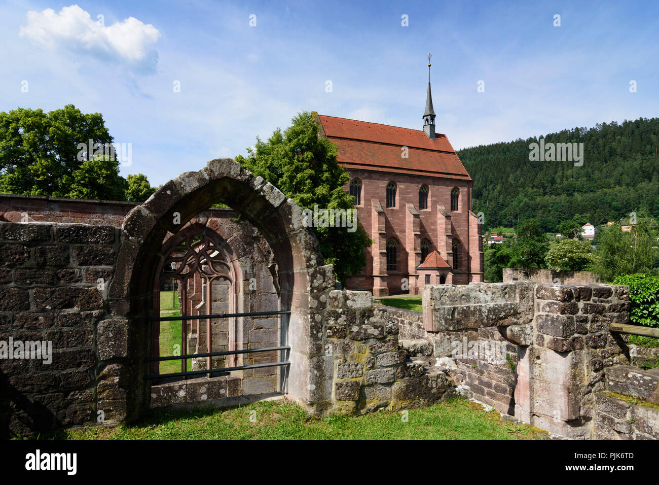 Calw, district Hirsau, ruins of Monastery of St. Peter and St. Paul, chapel Marienkapelle in Germany, Baden-Württemberg, Schwarzwald, Black Forest Stock Photo