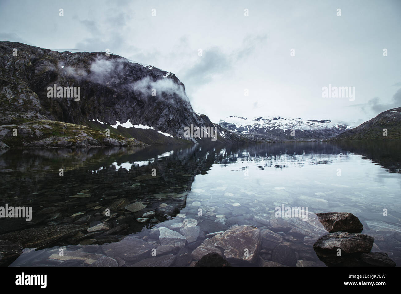 Norway, Møre og Romsdal, Stranda, Lake Djupvatnet Stock Photo - Alamy