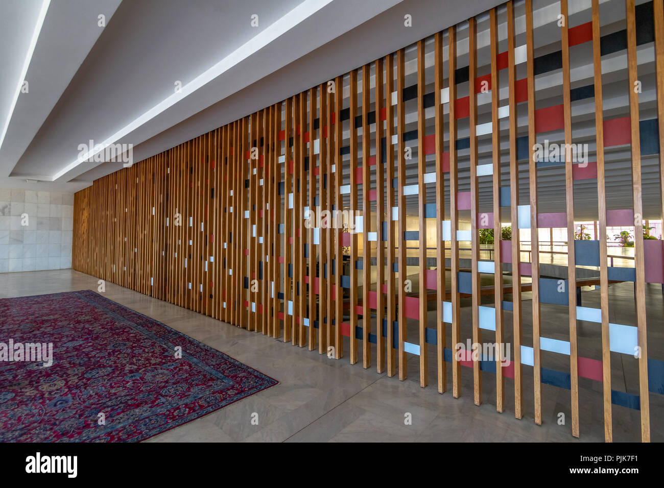 Treaty Room (Sala dos Tratados) at Itamaraty Palace interior - Brasilia, Distrito Federal, Brazil Stock Photo