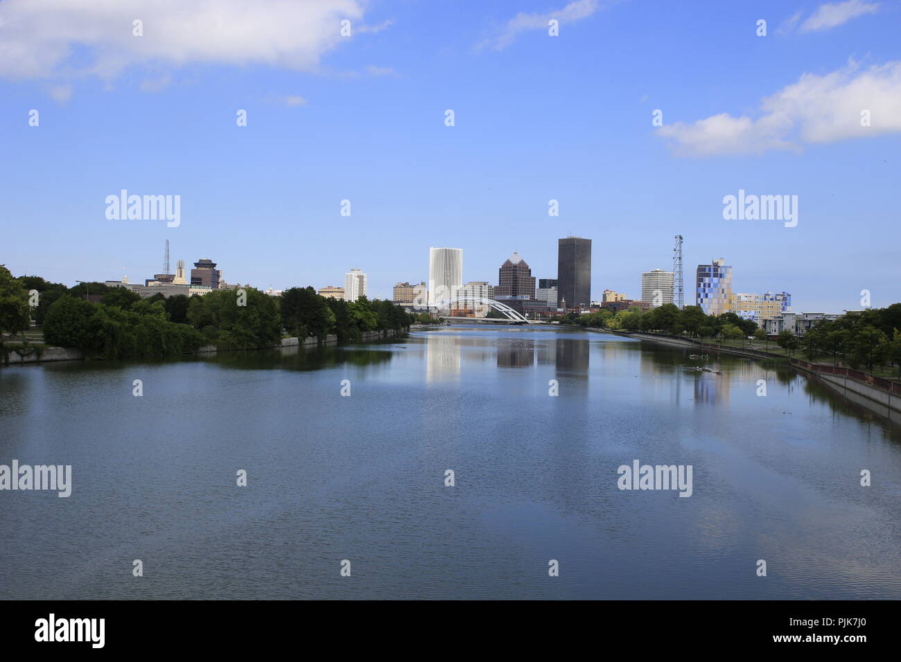 Rochester NY Skyline Stock Photo Alamy