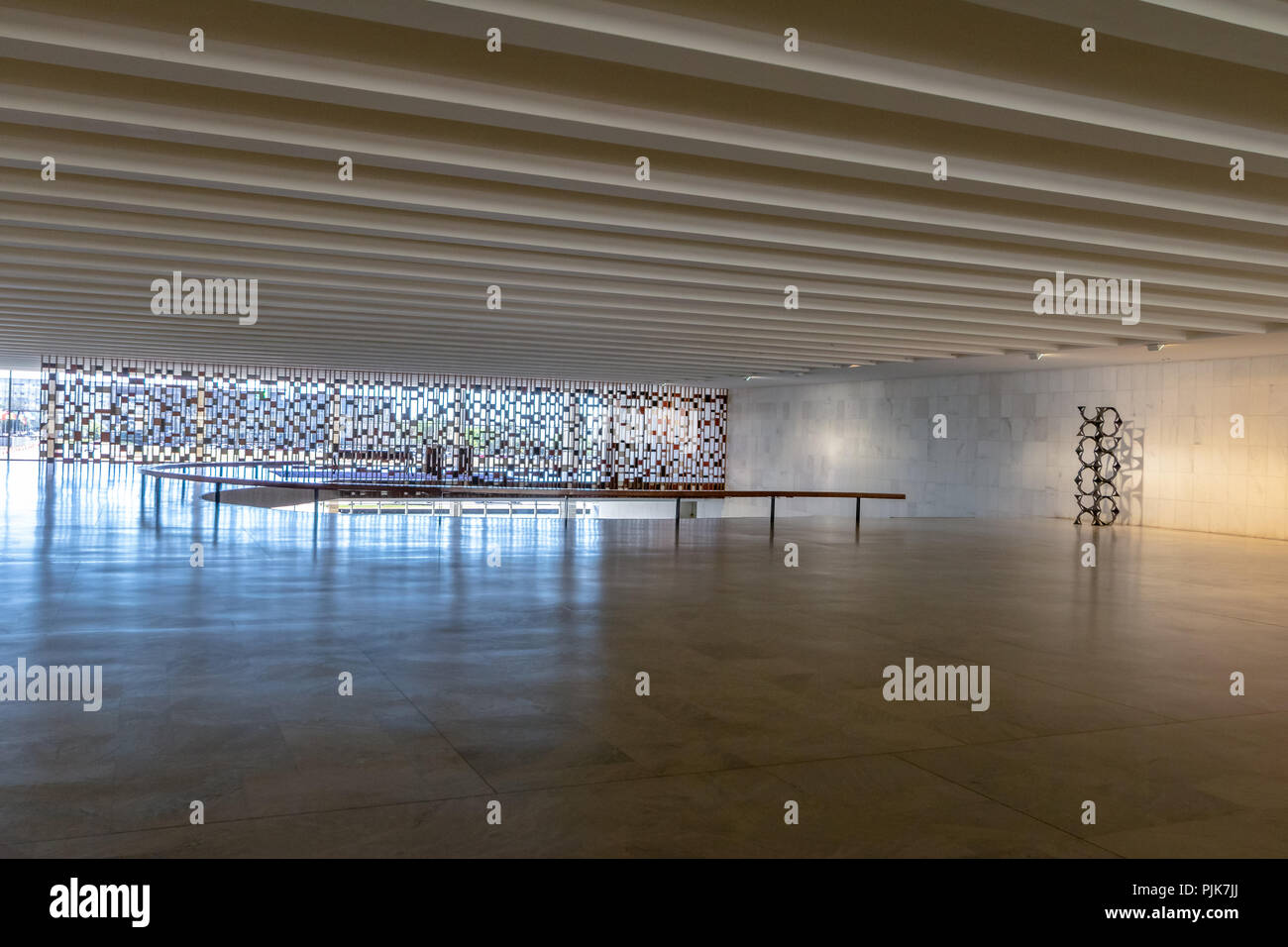 Mezzanine at Itamaraty Palace interior - Brasilia, Distrito Federal, Brazil Stock Photo