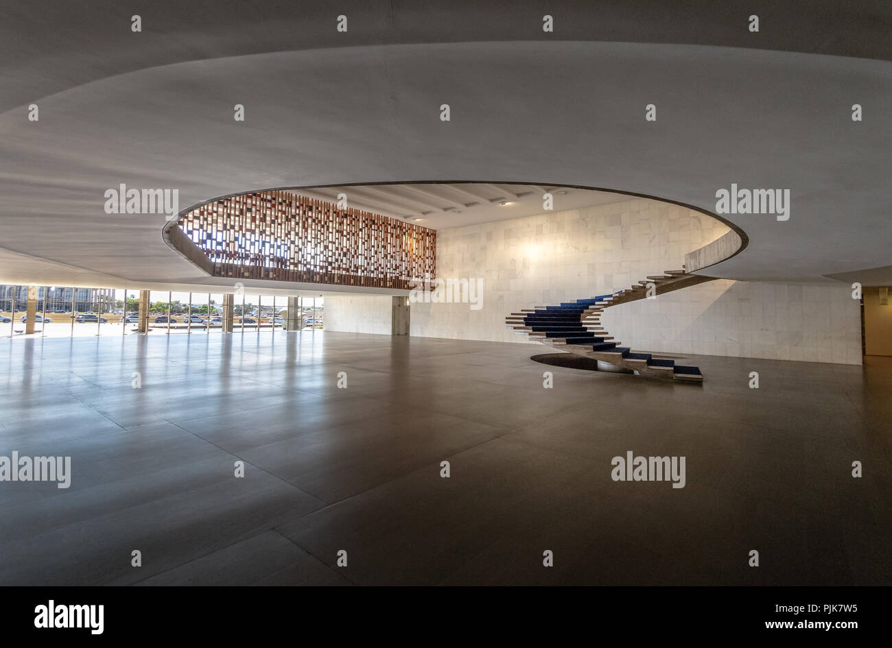 Entrance Hall of Itamaraty Palace interior - Brasilia, Distrito Federal, Brazil Stock Photo