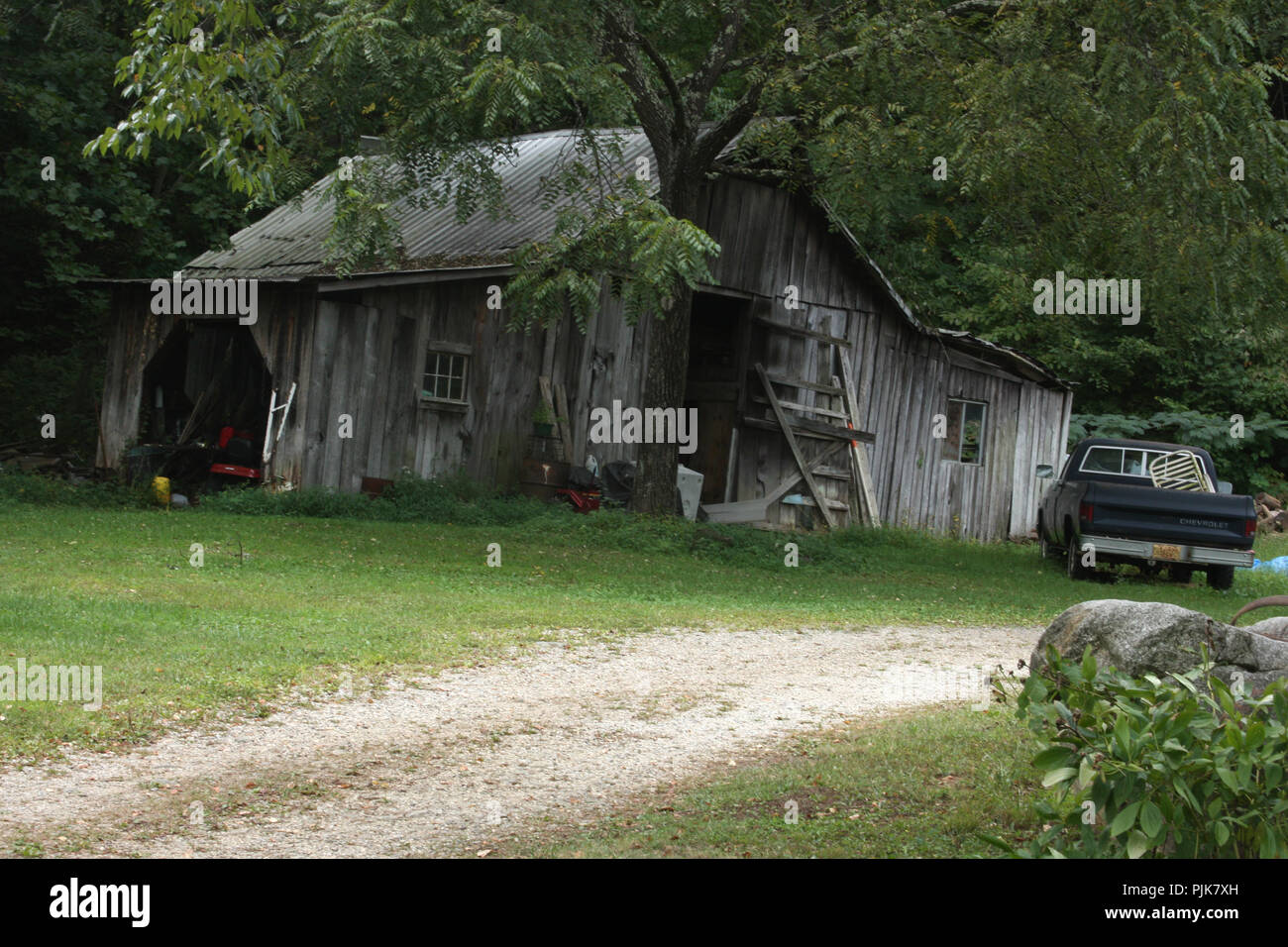 Countryside landscape with garage hi-res stock photography and images ...