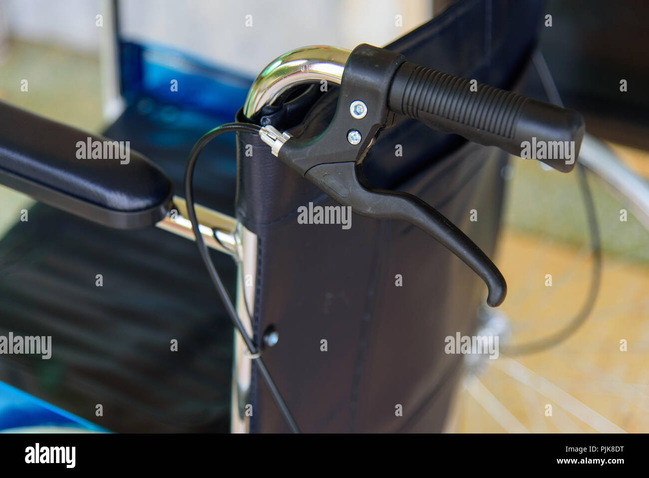 Brake of wheelchair Stock Photo Alamy