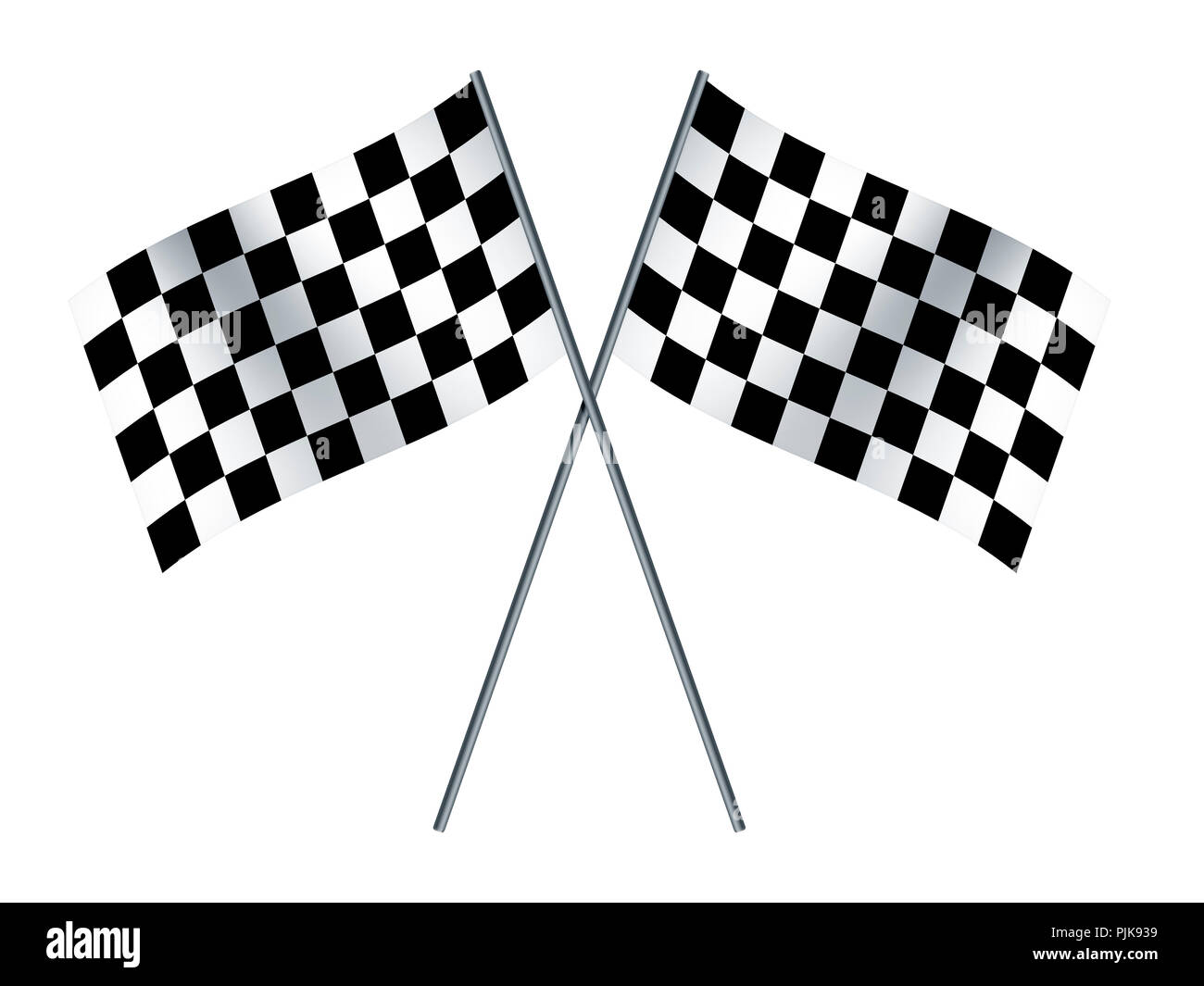 An image of two crossed formula1 flags Stock Photo Alamy
