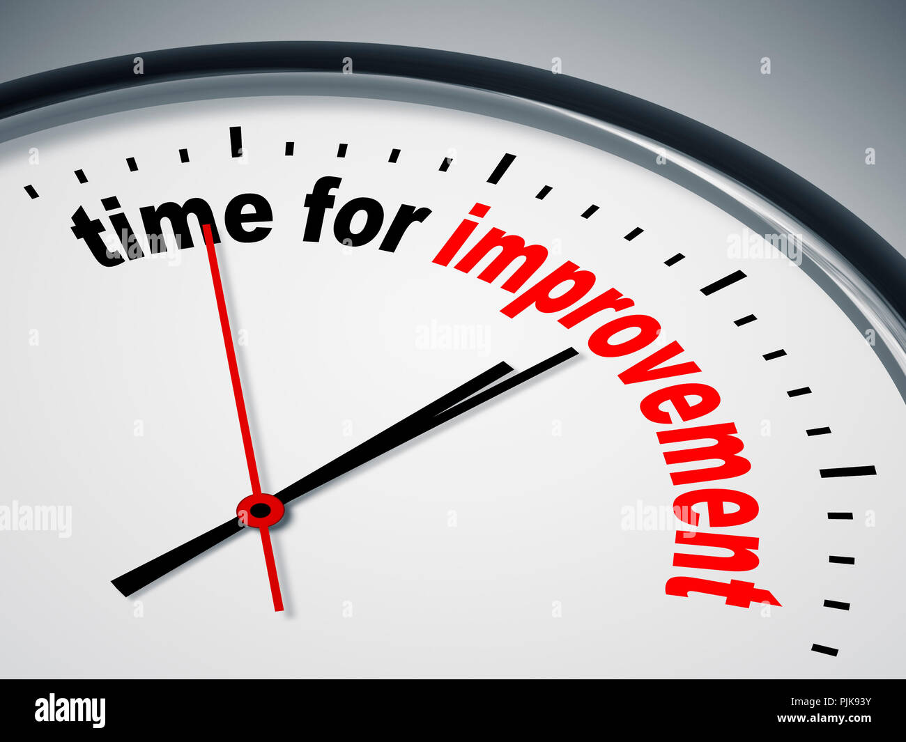 An image of a nice clock with time for improvement Stock Photo - Alamy